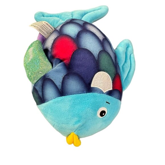 Multicolor Fish Plush 12" Stuffed Animal Toy Embroidered Eyes 2021 Kohls Cares - Picture 2 of 6
